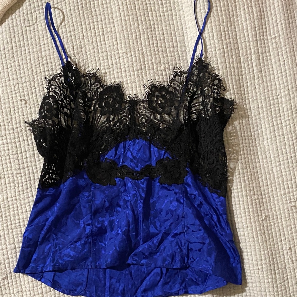 Victoria's Secret Gold Label Vintage Silk Lace Camisole
